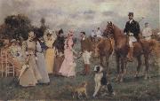 Francisco Miralles Y Galup The Polo Match USA oil painting artist